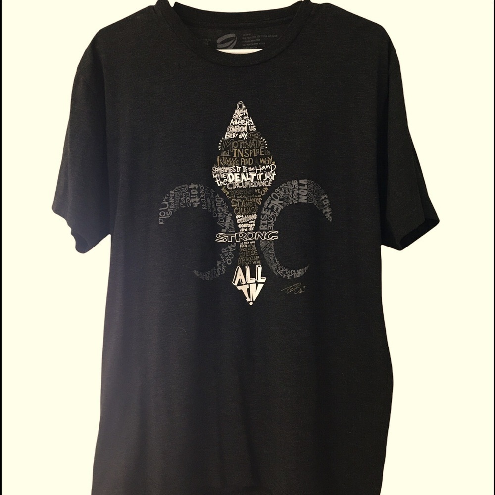 NWOT-NINE Brand Drew Brees T-Shirt*SIZE L*
